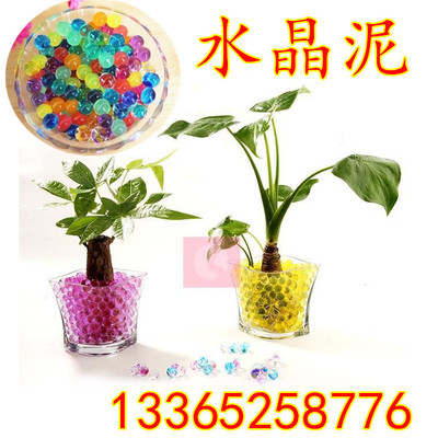 无土栽培盆栽装饰品.水晶泥海洋宝宝.吸水花卉营养土.彩色水晶泥.